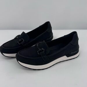 Patrizia Spring Step Annaliese Black Leather Slip-On Shoes Size‎ 39 Size 8.5